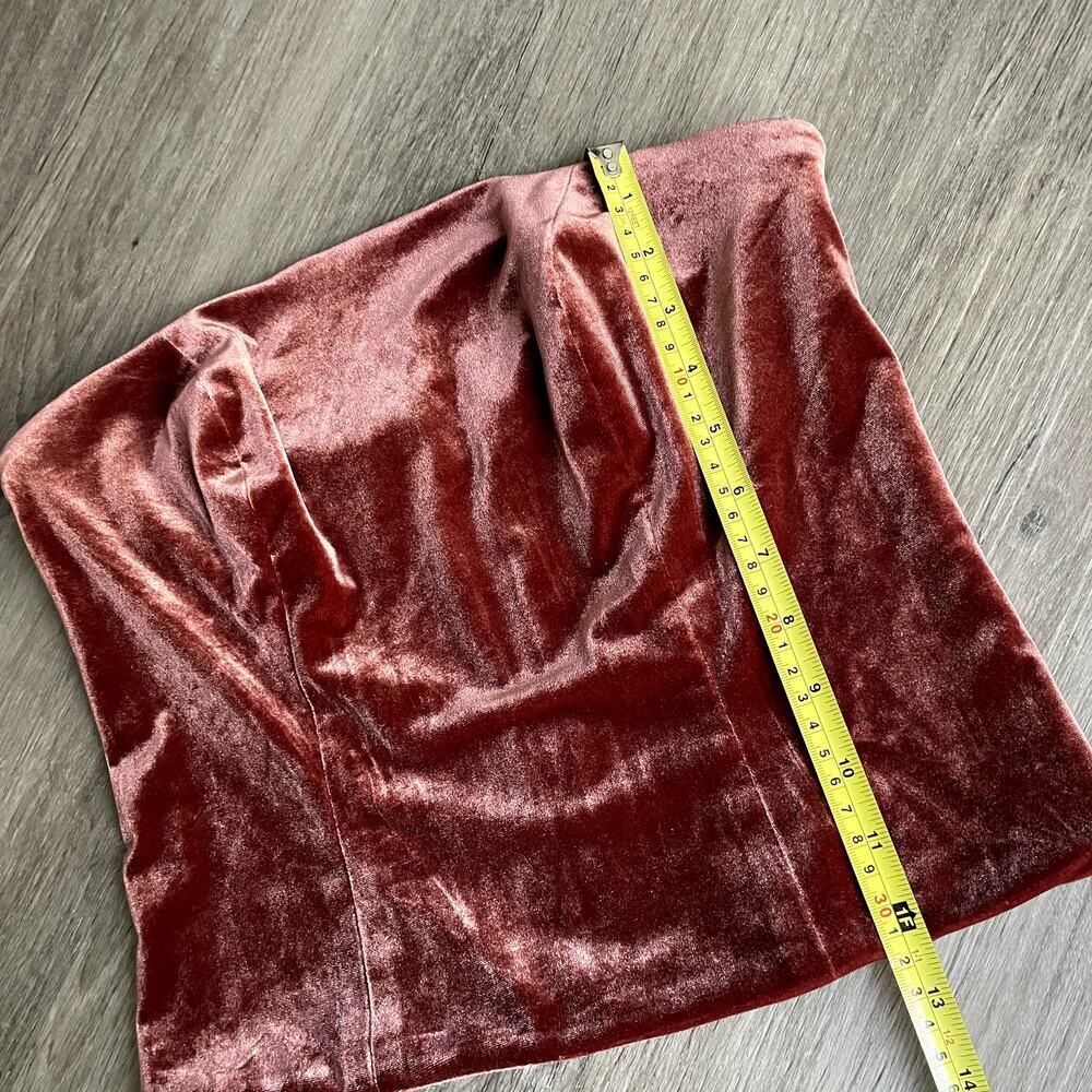 REVELRY Micah Convertible Velvet Dress in Terracota XS​​​ - Picture 8 of 13